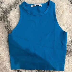 Blue Zara tank top